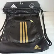 adidas Alliance II Drawstring Sack Pack, Black/Gold Metallic, NWOT