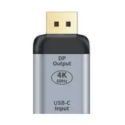 [AT-DPUSBC-MF] USB-C to DP DisplayPort Female to Male Adapter support 4K@60Hz Aluminum