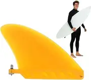 Paddle Board Fin - Detachable Surfing Watershed Fin Surfboard Longboard Tail Fin - Easy Install Longboard Fins Paddle Board Accessories for Paddleboards Kayaks Longboards