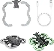 Drone Propeller Guard Bumper Ring Compatible with DJI Avata 2, Anti-collision Illuminated Bumper Bar Ring Protection Guard with Colorful Flowing Lights for DJI Avata 2 Drone Accessories