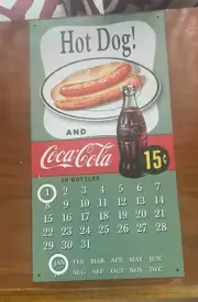 Coco Cola Calendar with Hotdog