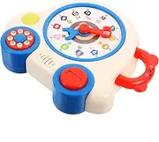 HONITANO Interactive Clock Learning Toy Boys and Girls Educational Toy Fine Craftsmanship for Time Awareness