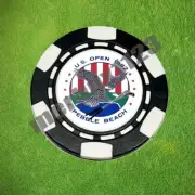 1982 US Open Pebble Beach Dia-magnetic Clay Poker Chip Golf Ball Marker