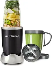 [NutriBullet] Blender 600 Series - Powerful 20,000 RPM Extractor Blends Frozen Fruit, Nuts & Ice - 600W Motor, Cyclonic Technology & High Torque Power Base - Great for Smoothies & Post Workout Shakes