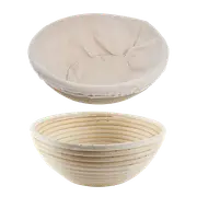 2 x 9" Sourdough Bread Proofing Set Bread Making Kit Round Bowls