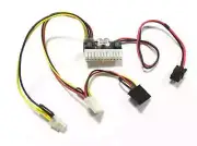 6pin input DC 12V 250W 24pin Pico ATX Switch PSU Car Auto Mini ITX power module