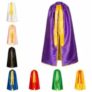 Unisex Adults Superhero Cape Halloween Vampire Glossy Cloak Party Costume Retro