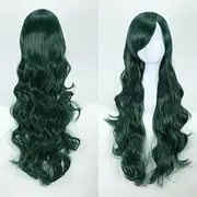 Cosplay Anime Wig Oblique Bangs Multi-Color 80 Cm Curly Wig Chemical Fiber Hair Cover