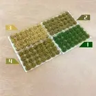 1x Indoor Adhesive Static Grass Tufts Model Scene Grass Cluster Soldiers