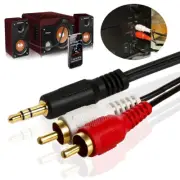 3.5mm to 2 RCA Aux Cord Audio Cable For Tablet PC Phone Headphone Speaker lot