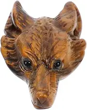 KONTONTY Wolf Head Jewelry Charm Crystal Pendant for DIY Spiritual Significance