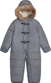 [OshKosh B’gosh] Baby Boys Hooded Snowsuit with Faux Fur Trim – Warm Winter One-Piece for Kids