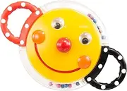 Sassy Smiley Face Mirror Rattle, Multicolour