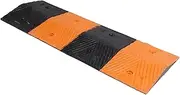 Rubber Curb Ramp, 38.58 X 12.99 X 1.57in Heavy Duty Low Driveway Ramps, Detachable Portable Traffic Speed Bump for Transition Threshold, Step, Doorways, Supermarket Entry
