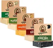 Dr. Squatch All Natural Soap Bar for Men, 5 Bar Variety Pack - Alpine Sage, Bay Rum, Pine Tar, Grapefruit IPA, Spearmint Basil
