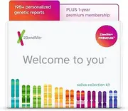23andMe+ Premium Membership Bundle: Personal Genetic DNA Test Including full Health + Ancestry Service plus 1-year membership access to exclusive reports (Before you buy see Important Test Info below)