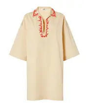 Beige poplin dress IT40,IT44,IT42 light brown