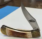 PARKER IMAI JAPAN K-540 SCROLLED BOLSTER CALIFORNIA CONDOR FOLDING KNIFE V1006