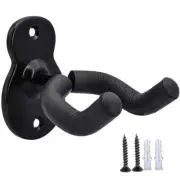 Guitar Wall Mount Wall Hanger 2 Pack Hook Black Metal Guitar Holder