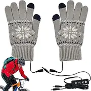 [Generic] Heated Gloves for Women,3 Modes Electric Heated Gloves Hand Warming Gloves - Mens Heated Gloves Touchscreen Heated Riding Gloves for Winter Cold Weather