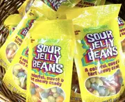 5 PACK Trader Joe's Sour Jelly Beans Candy Bags 4 oz each NEW for Spring