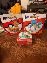 NEW, 3 Pokemon Squirtle, Eevee, And Bulbasurs Forest Fun