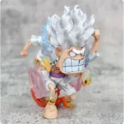 13cm Anime One Piece Action Figure Luffy Gear 5 Sun God Nika Anger Running Kawai