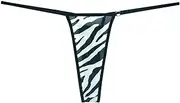 [FARZAH] 3Pcs Animals Pattern Sexy Women String Micro Thong Low-Rise G-String Bikini Bottom Leopard Underwear Female Panty (Color : Dots, Size : Medium)