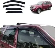 OAD4X4 Weathershields Compatible with Ford Escape 2001-2012, Weather Shields Window Visors Wind Deflectors Sun Rain Guard 4PCS Set