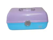 Caboodles Two Tone On-The-Go Girl Cosmetic Organizer Make-up Travel Case - BONUS
