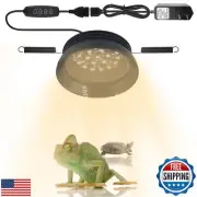 Small Full Spetrum LED UVA UVB Reptile Light with Dimmer and Cycle Timer for