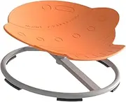 Kids Swivel Chair, Rotating Stool Non Slip Sensory Toys Chair Rotating Seat for Boys Girls Improve Balance Motion Sickness, Orange
