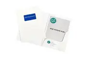 Marbig Presentation Folders A4 Gloss White Pack 50