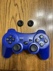 Bek Design DualShock Game Controller Blue With Extra Thumb Pads