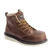 Avenger Women's 6" Moc Toe Wedge Carbon Composite Toe Waterproof Work Boots Brow