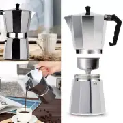 150-600ML 3/9/12 Cups Moka Pot Stove Top Coffee Percolator Espresso Maker AU