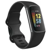 New Fitbit Charge 5 Activity Tracker - Black/Graphite Stainless Steel SEALED