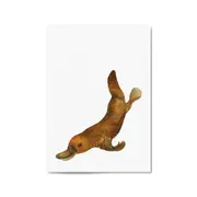 Australian Platypus Painting Animal Nursery Wall Art