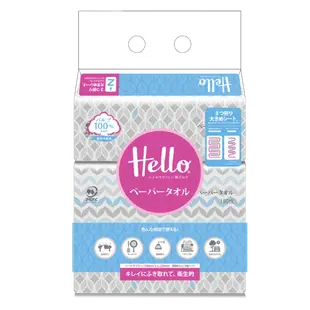 原廠直營【Hello】日式手感擦臉紙巾PEFC(180抽3包6袋)(D922H-H1)