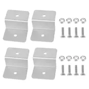 4pcs Z Style Solar Panel Mounting kits Aluminum Alloy Brackets Suit RV Boat Home