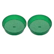 Garden Sieve Composy Soil Sand Green Stone Mesh Soil Sieve Small Gravel - 2pcs