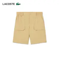 在飛比找momo購物網優惠-【LACOSTE】男裝-大口袋休閒工作短褲(卡其色)