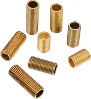 8 Pcs 1 Lighting Fittings Tube Replacement Lamp Fixtures Threaded Rod Lighting Connect Terminal Light Accessories Thread Rods for Light Useful Light Creative Thread Golden Brass