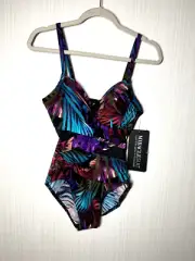 NWT Miraclesuit Jungle Print Sz 8