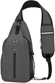 [Generic] Men Multifunction Sports Bag Multi Pocket Lightweight Shoulder Bag Adjustable Strap Trendy Crossbody Bag Camping Hiking Running Bag