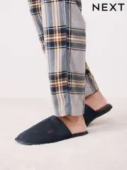Navy Blue Mule Slippers (542516) | $29