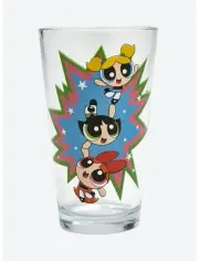 The Powerpuff Girls Glassware Cup Pint Glass NEW