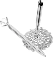 jojofuny Counter Pen Reception Pen Silver Metal