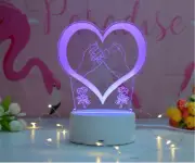 PINKY PROMISE 3D Night Light Optical Illusion Lamp USB/Battery Powered FREE SHIP
