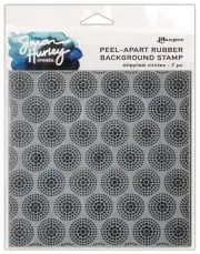 Simon Hurley create. Cling Stamps 6"X6"-Stippled Circles